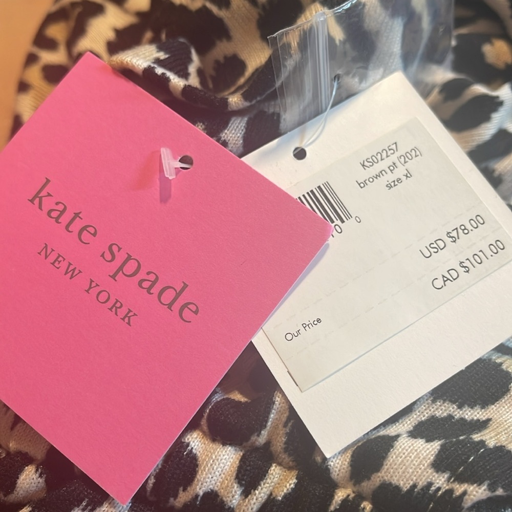 Kate Spade Animal Print Loungewear Jumpsuit Size XL. NWT - Picture 5 of 13